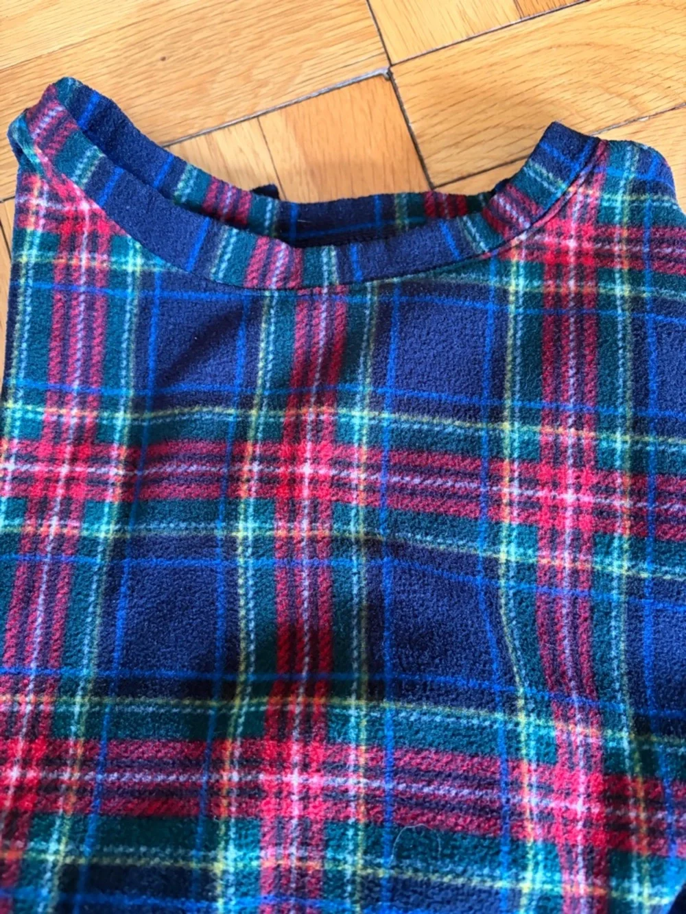 GAP Kids Sz. 12 Plaid Pajama Set - Blue & Red, Green. Unisex. Cabincore. Tartan